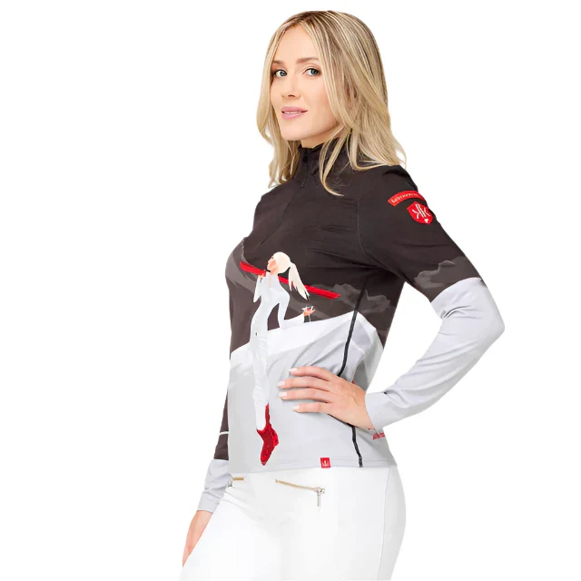 Krimson Klover Women's Lets Dance 1/4 Zip Base Layer Top 2025 - Image 2