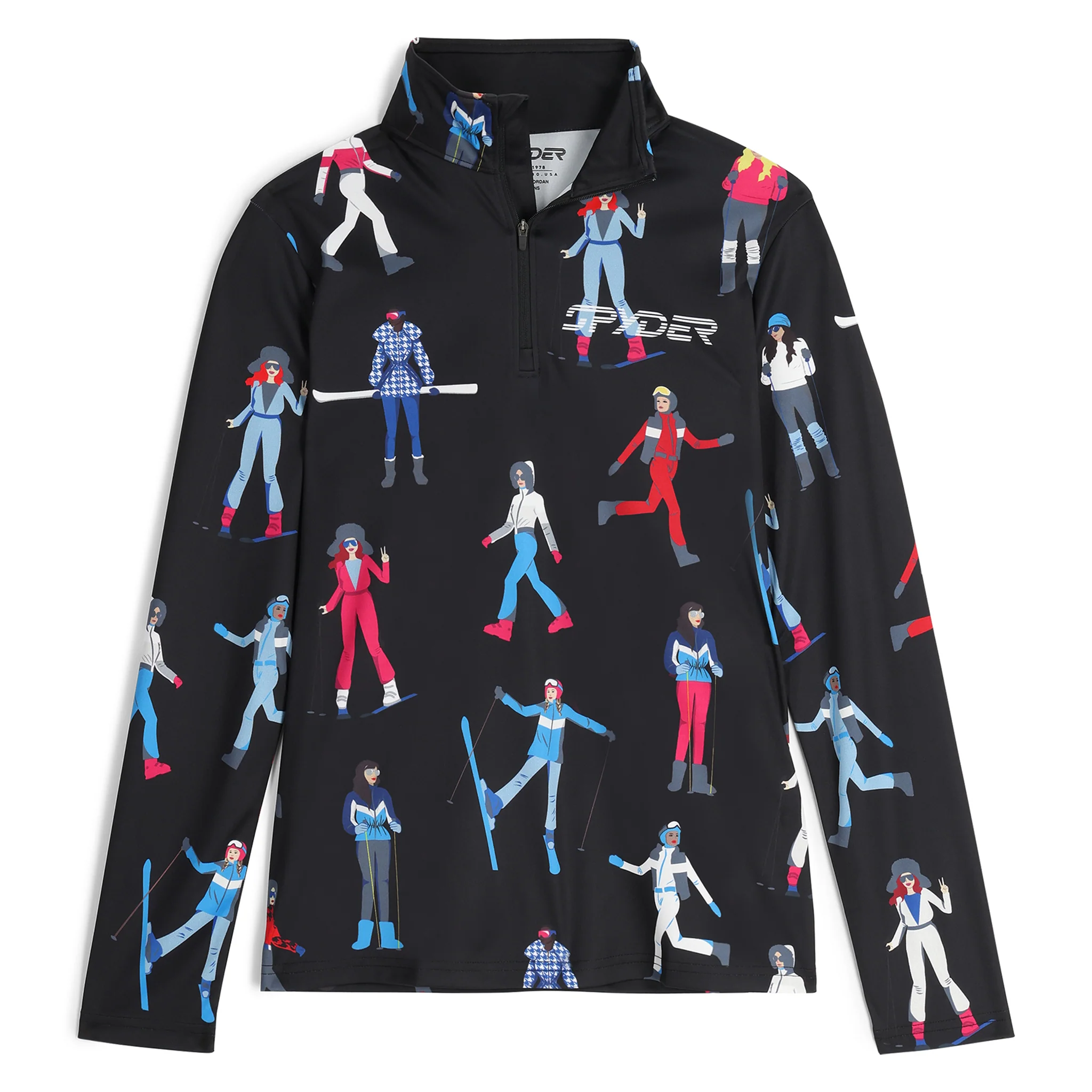Spyder Women's March 1/2 Zip T-Neck 2025 - Image 2