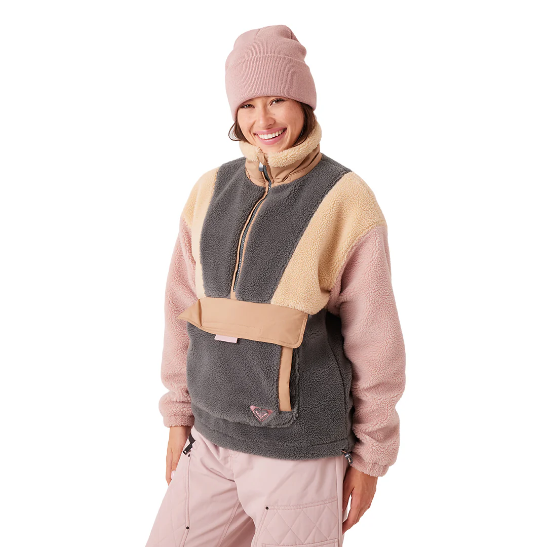 Roxy Women's Rita Half Zip Sherpa Anorak 2026 - Image 4
