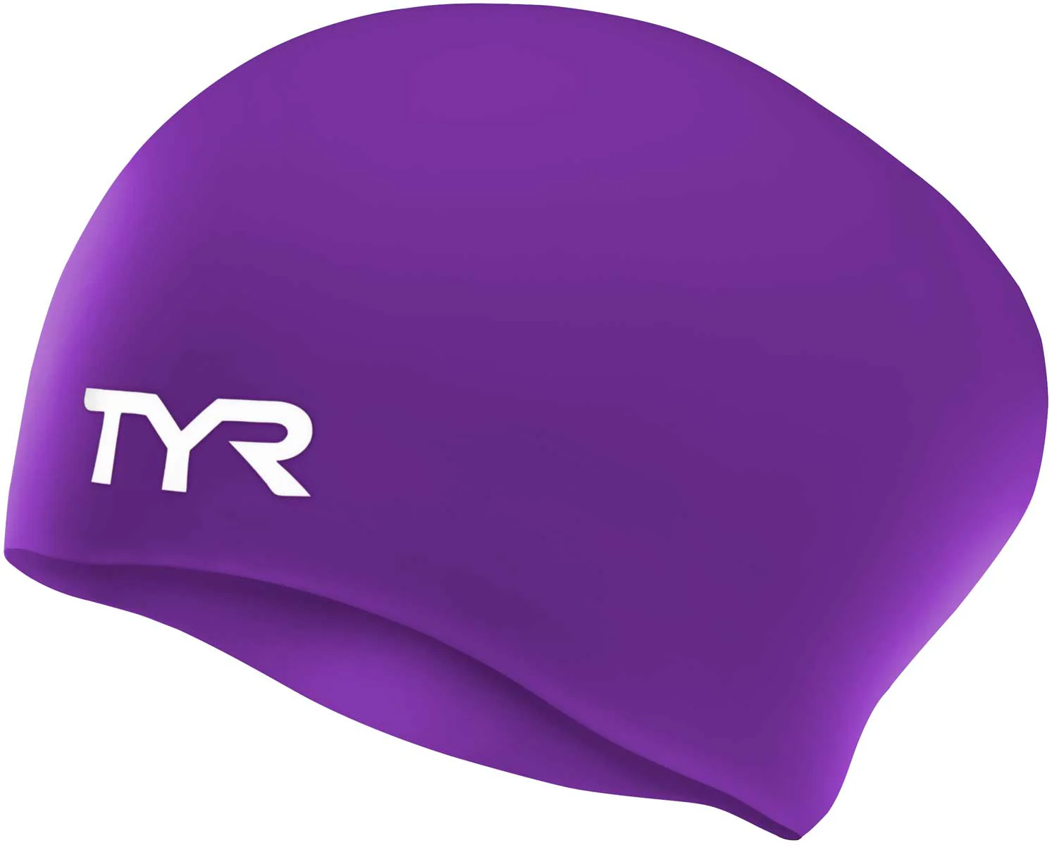 TYR Long Hair Wrinkle-Free Silicone Adult Swim Cap - Image 5